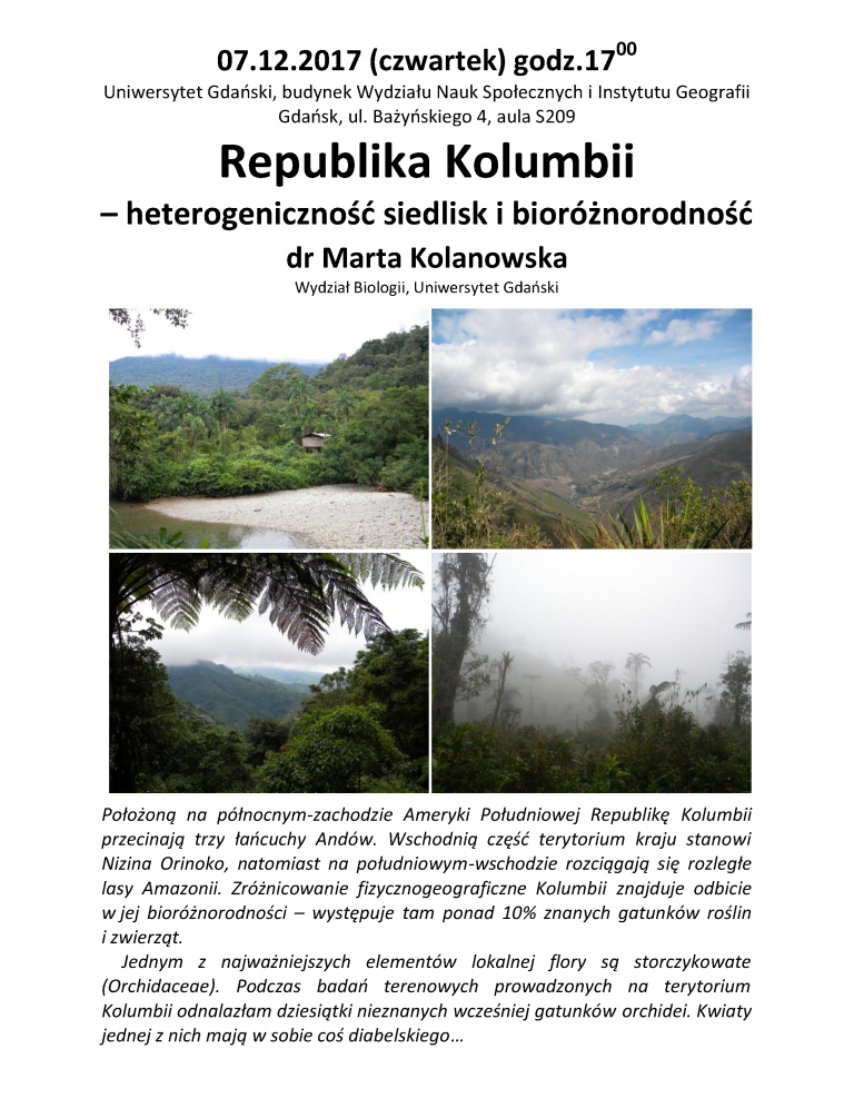 Republika Kolumbii – heterogeniczność siedlisk i bioróżnorodność